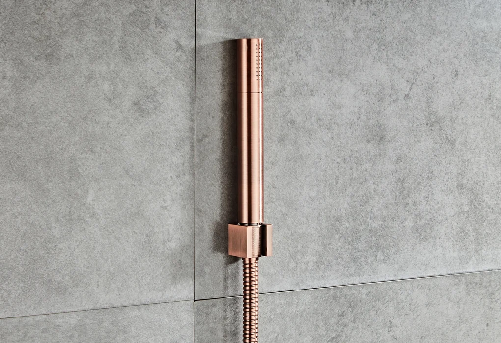 Saniclear Copper Thermostatische Badkraan Met Handdouche Geborsteld