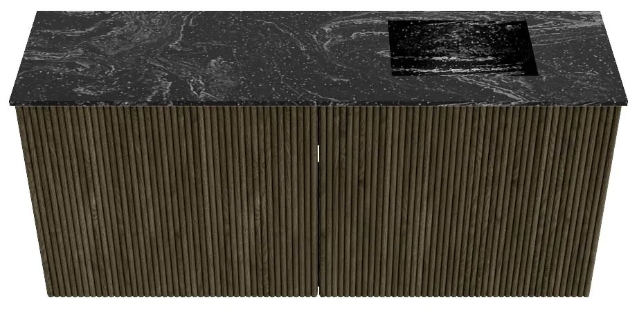 Mondiaz Joya DLux 90cm toiletmeubel shadow met wastafel faye rechts zonder kraangat lava