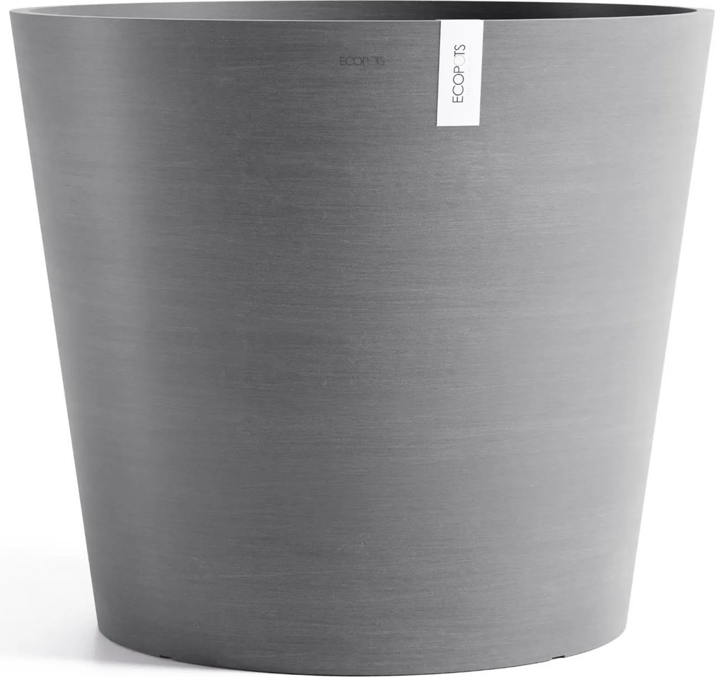 Ecopots bloempot Amsterdam 70 - Rond - White Grey - Diameter 70 x H61,3 cm