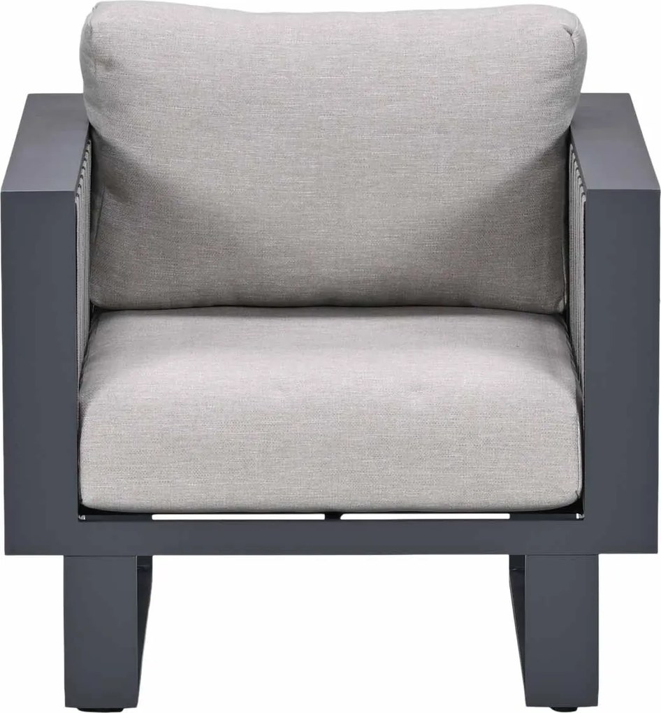 Garden Impressions Gabon - Brugge lounge dining set 6-delig - donker grijs