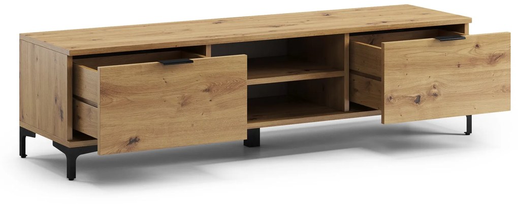 TV-kast LANA 05 Eiken Artisan - TV MEUBEL VOOR WOONKAMER MET LADEN