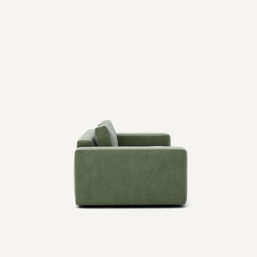 Compacte bank 3-zit in fluweel, Skander