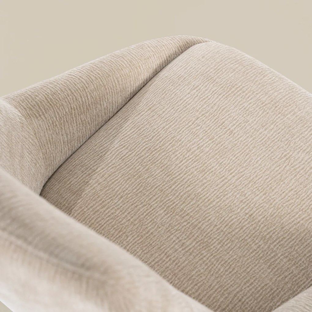 By-Boo Bliss Draaibare Eetkamerstoel Taupe Stof