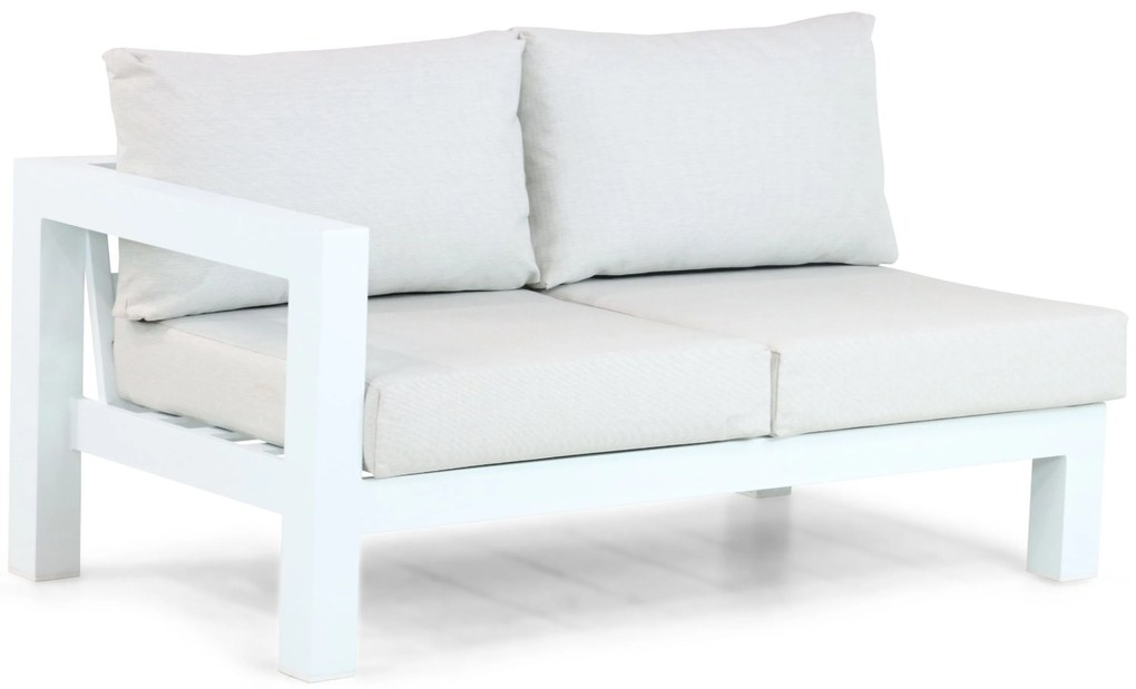 Hoek loungeset 5 personen Aluminium Wit Lifestyle Garden Furniture Luca