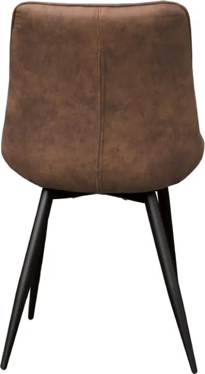 Eetkamerstoel - Loena - stof Cowboy retro lederlook taupe