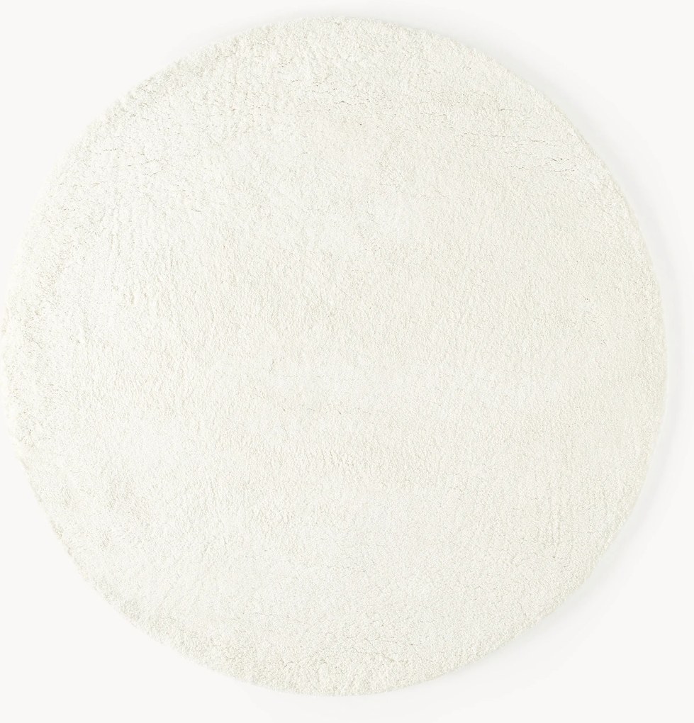 Pluizig rond hoogpolig vloerkleed Leighton