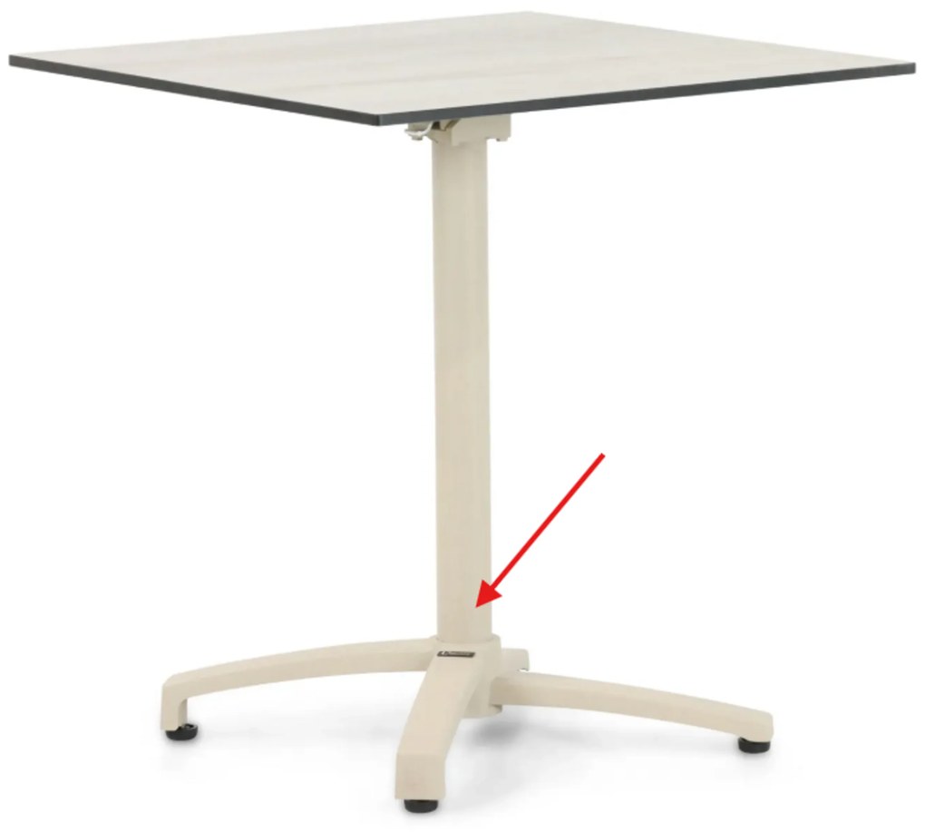 Tuinset 2 personen 707 cm Aluminium Zand/Beige Lifestyle Garden Furniture Ultimate/Marano