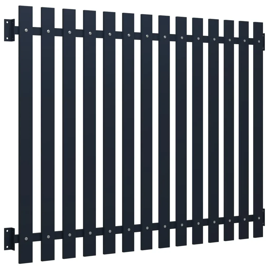 vidaXL Schuttingpaneel 170,5x170 cm gepoedercoat staal antraciet