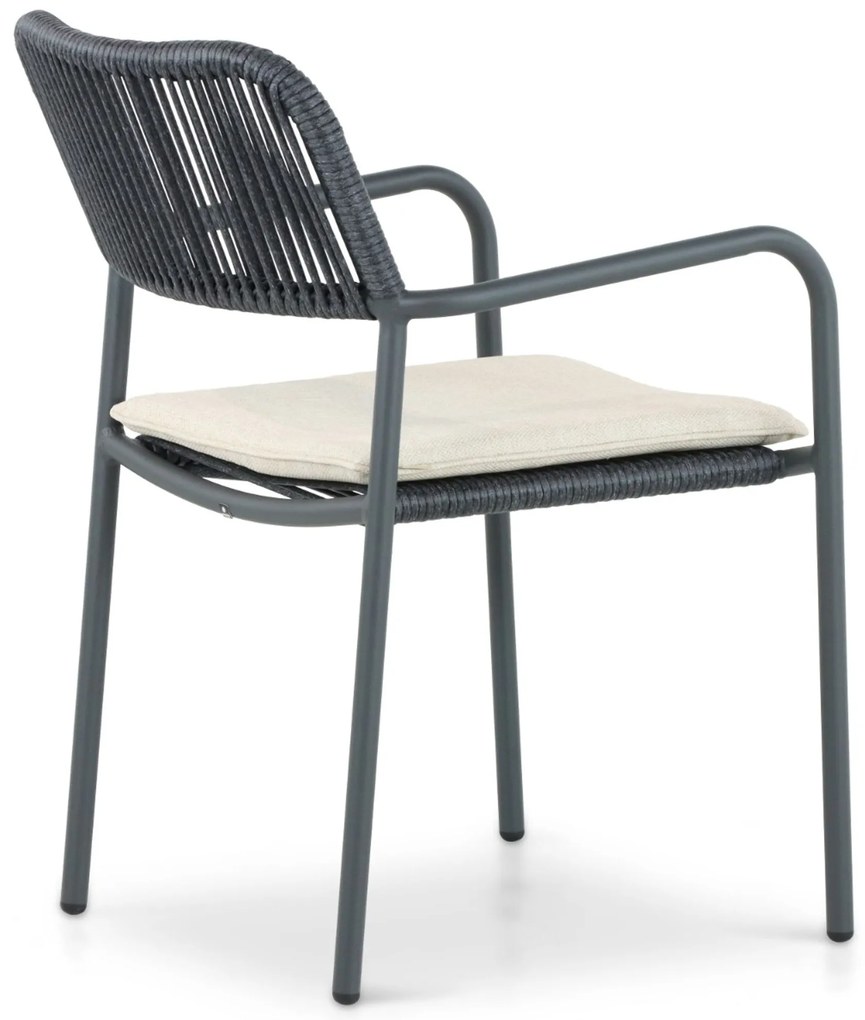 Tuinset 8 personen 300 cm Aluminium/rope Grijs Coco Penya/Weave