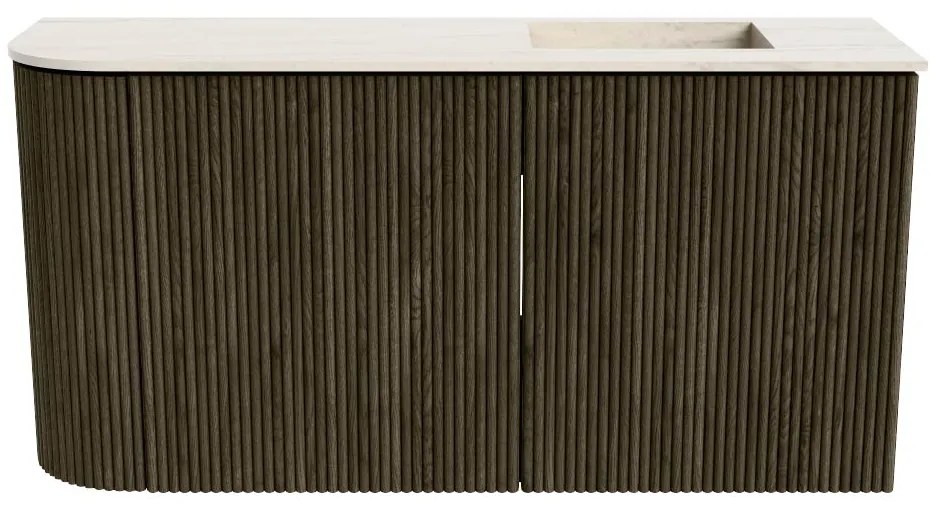 Mondiaz Joya DLux 80cm toiletmeubel ronding links shadow met wastafel faye rechts zonder kraangat meli