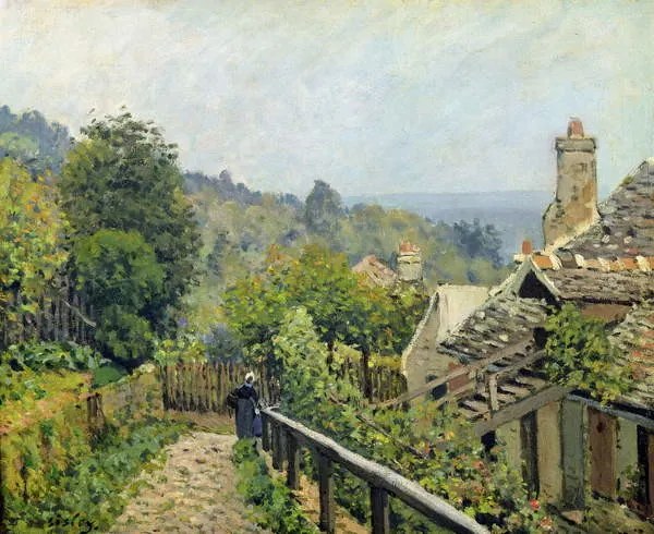 Kunstreproductie Louveciennes or, The Heights at Marly, 1873, Alfred Sisley