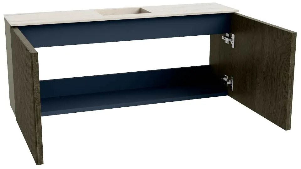 Mondiaz Joya DLux 100cm toiletmeubel shadow met wastafel faye midden 1 kraangat meli