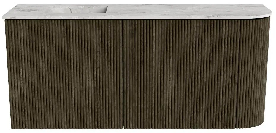 Mondiaz Joya DLux 90cm toiletmeubel ronding rechts shadow met wastafel faye links 1 kraangat glace