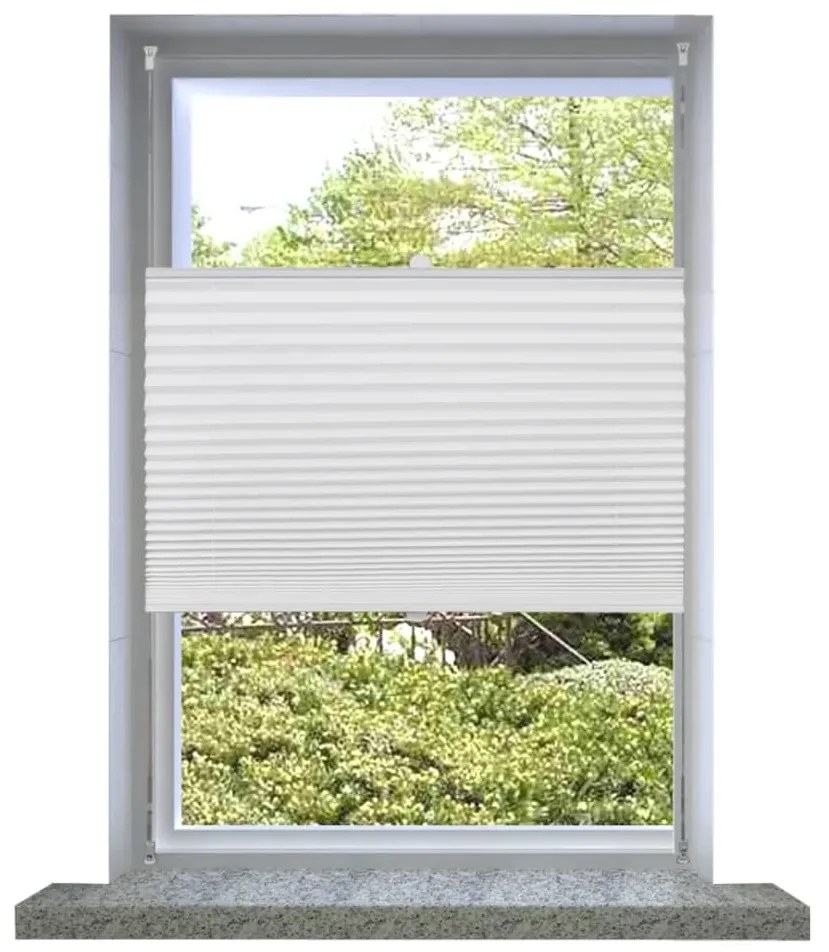 vidaXL Plisséjaloezie 80x150 cm wit