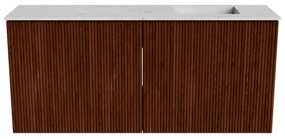 Mondiaz Joya DLux 90cm toiletmeubel ruby met wastafel faye rechts zonder kraangat opalo