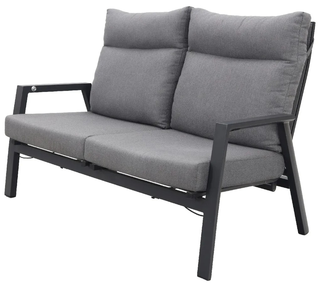 Azoren 2-zitsbank verstelbaar - Antraciet OP=OP