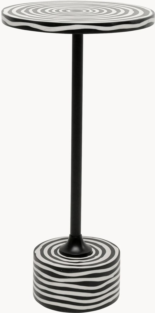 Ronde bijzettafel Domero Swirl, handgemaakt