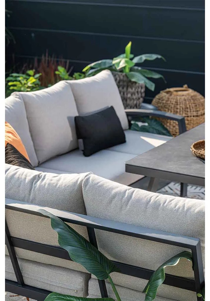Garden Impressions Cameron lounge dining set 3-delig links - desert sand