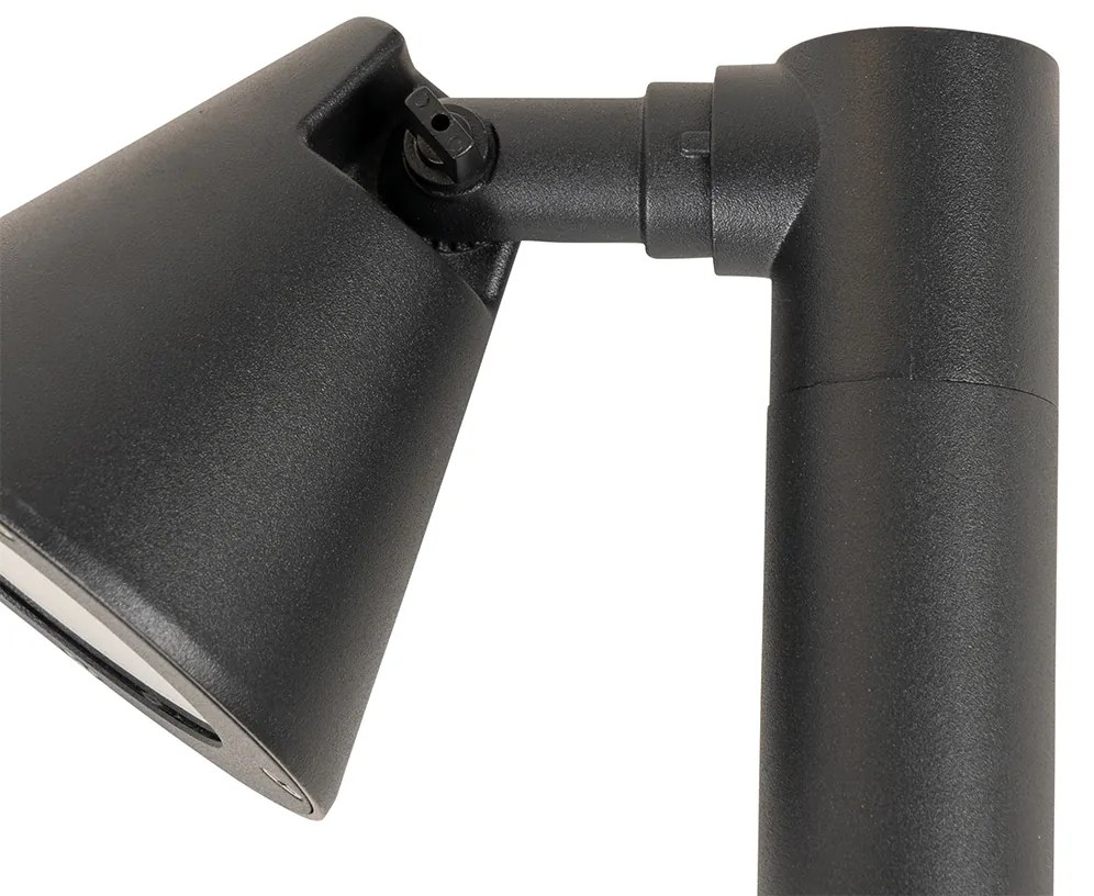 Modern buiten paaltje zwart 30 cm IP44 verstelbaar - Ciara Modern GU10 IP44 Buitenverlichting