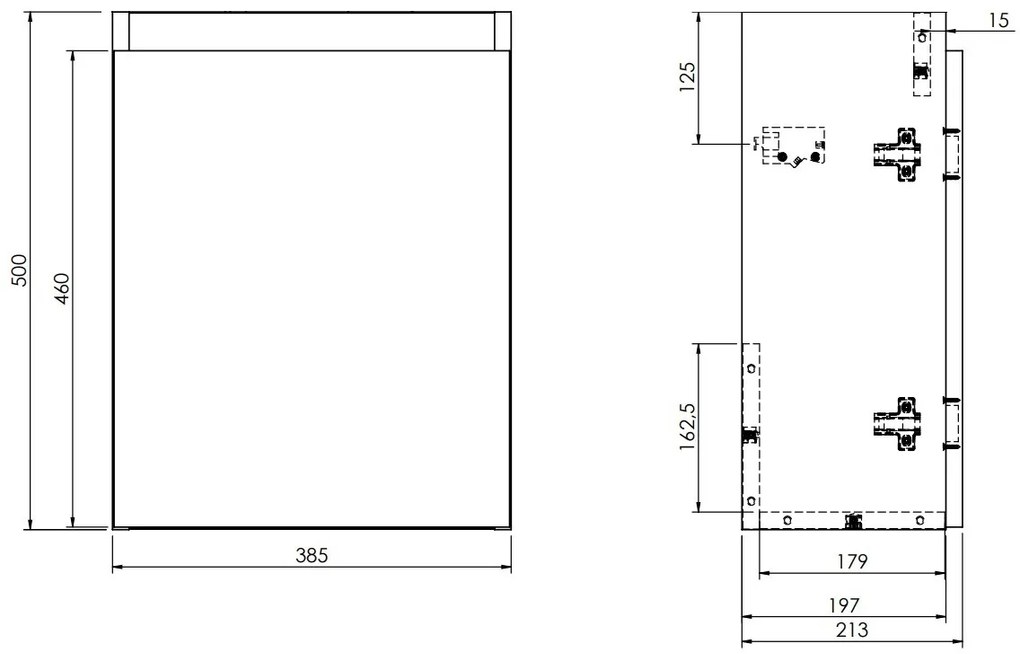 Fontana Bano toiletmeubel mat zwart 40x22cm met waskom in taupe