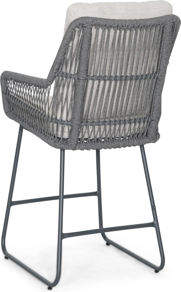 Barstoel Rope Grijs-antraciet Lifestyle Garden Furniture Vicente dining  antracite