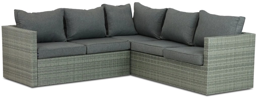 Hoek loungeset 5 personen Wicker Grijs Domani Furniture Rocco
