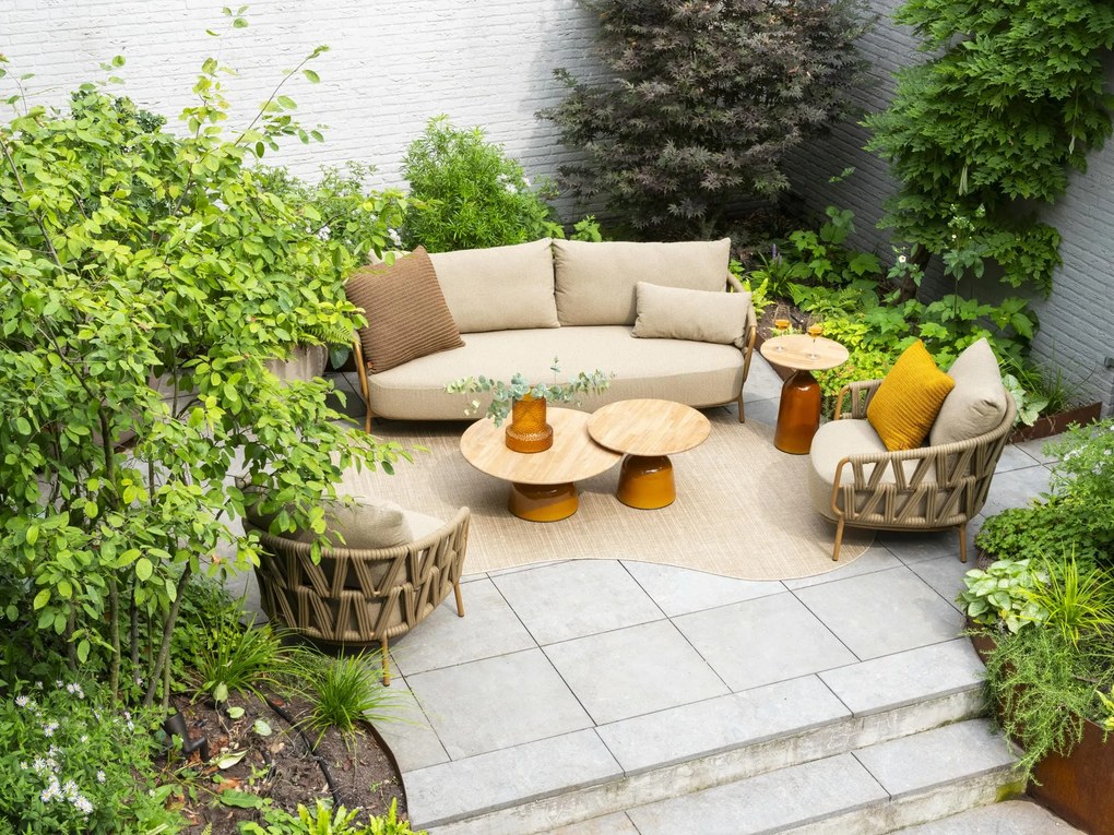 4 Seasons Outdoor Biarritz loungebank amber SALE Loungebank beige weerbestendig