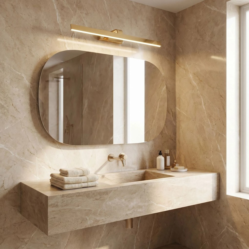 Badkamer LED-wandlamp SWE006-1W 73cm GOLD