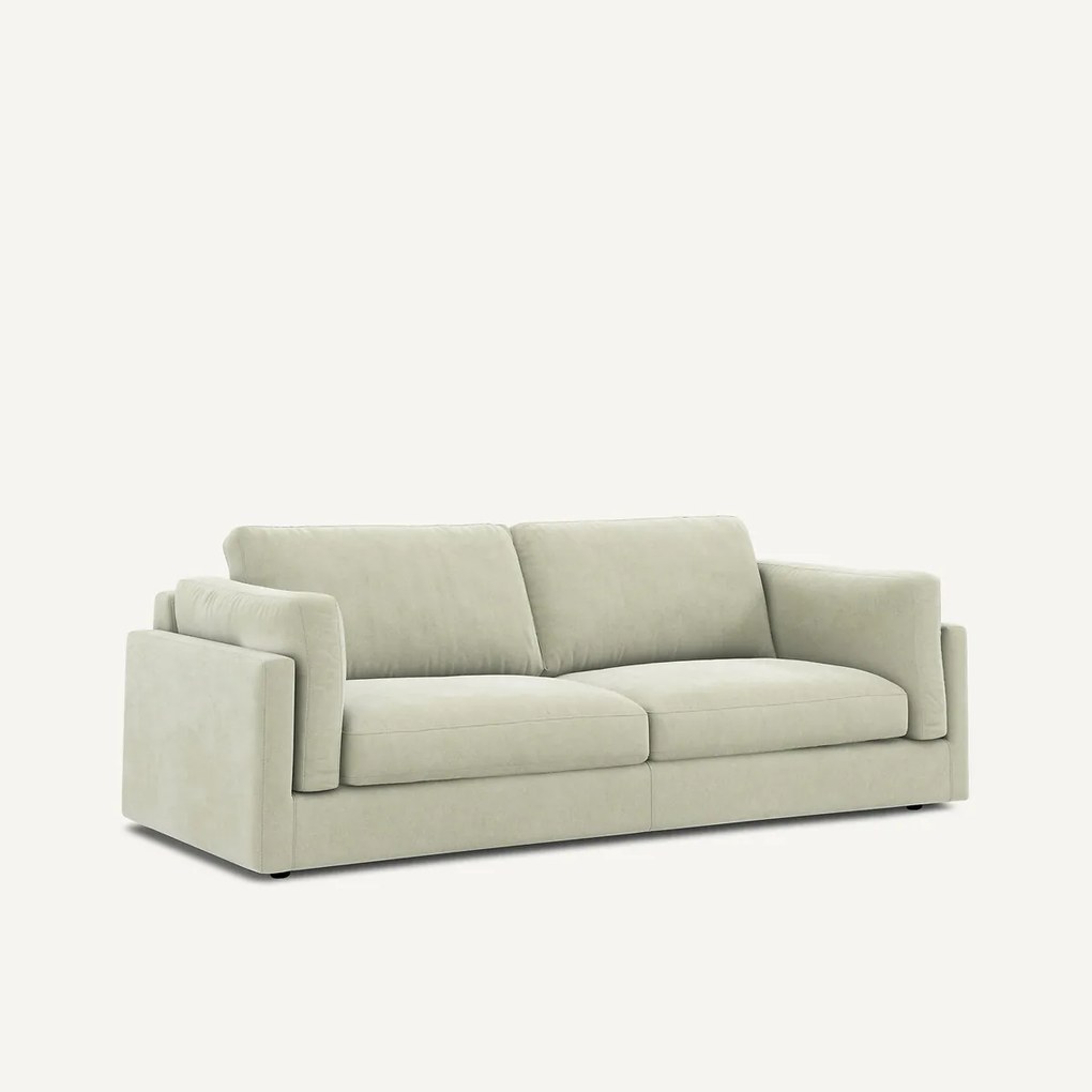 Slaapbank in stonewashed fluweel, CESAR