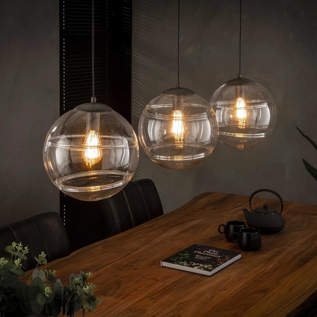 Glazen Hanglamp 'Delroy' 3-lamps