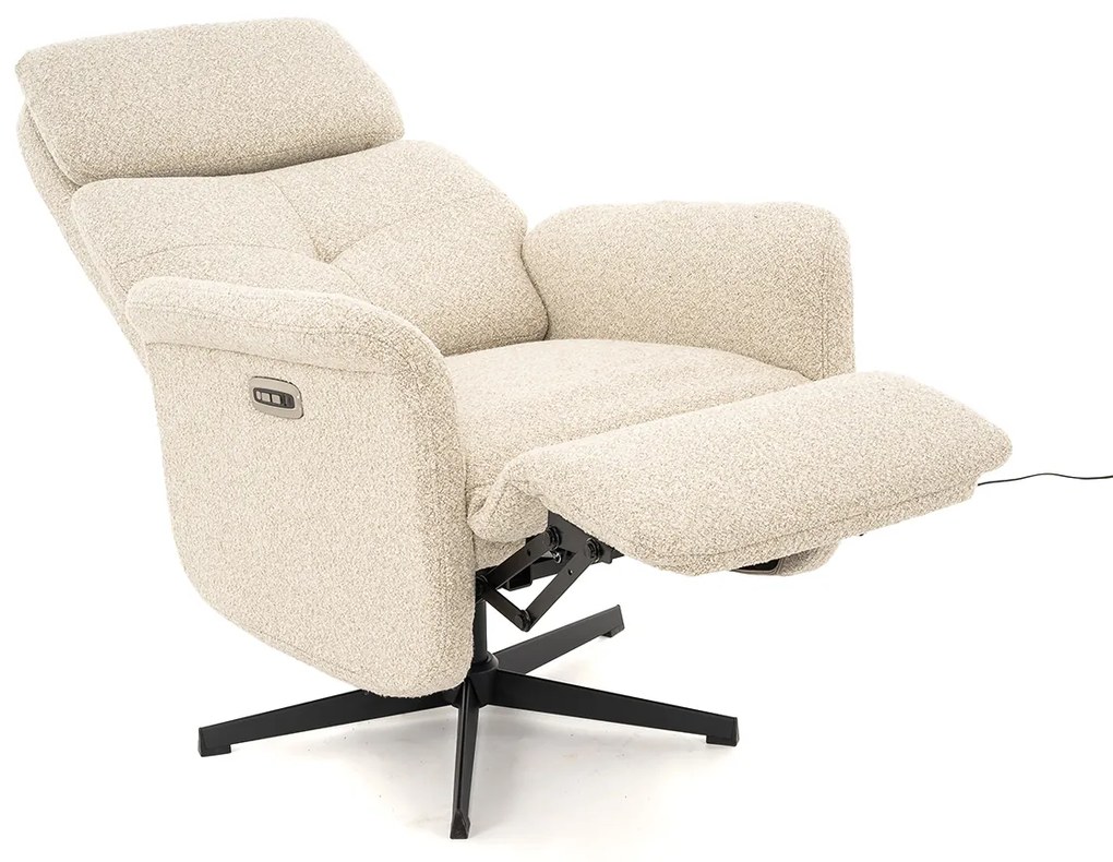Beige Relaxfauteuil Elektrisch