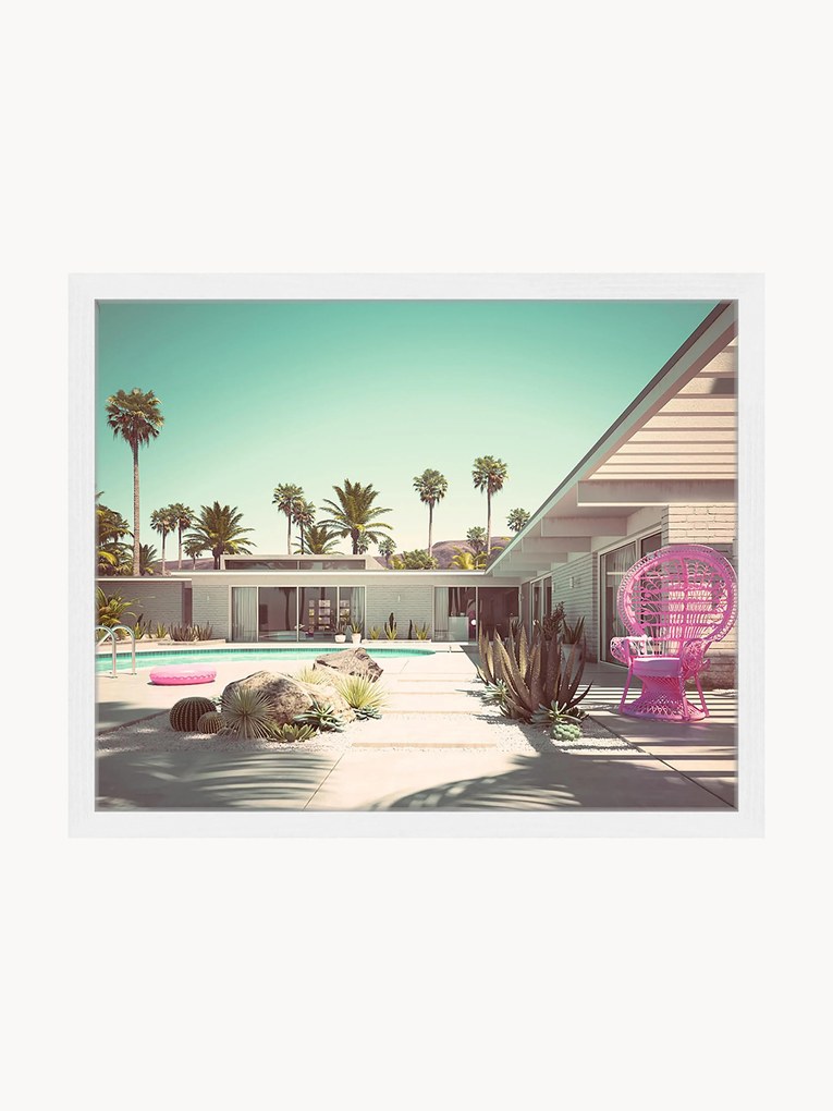 Ingelijste digitale print Pink Vacation