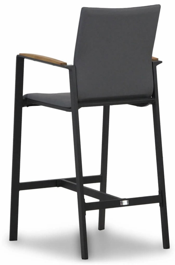 Barstoel Aluminium/textileen Grijs-antraciet Lifestyle Garden Furniture Brandon antraciet