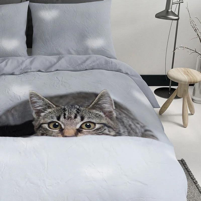 Nightlife Peeking Cat Lits-jumeaux (240 x 200/220 cm + 2 kussenslopen) Dekbedovertrek