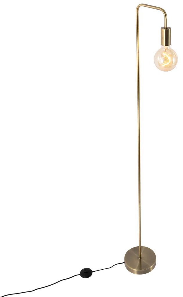 Moderne vloerlamp brons rond 145cm - Facil