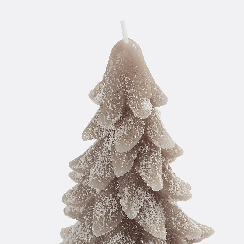 Kaars in de vorm van een dennenboom, H16,5 cm, Caspar