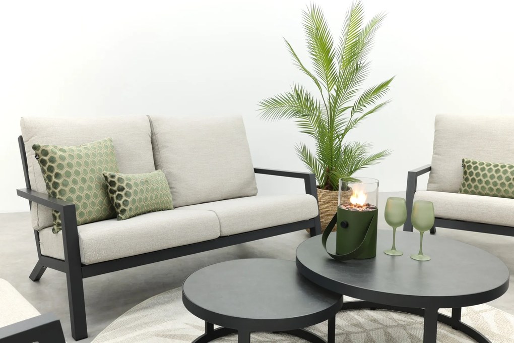 Boston/Rhodos stoel - 2-zitsbank loungeset - 5-delig