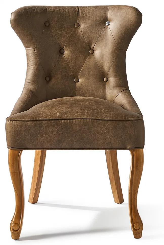 Rivièra Maison - George Dining Chair, pellini, coffee - Kleur: bruin