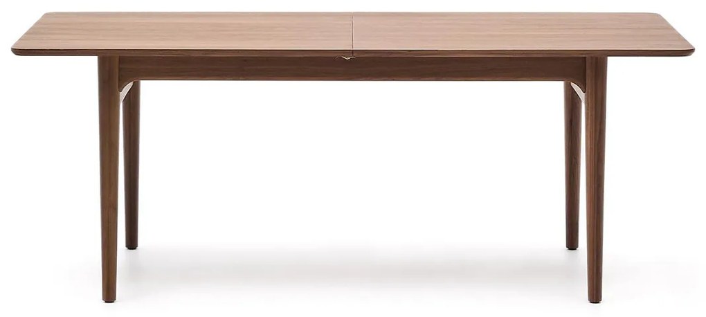 Kave Home Elan Walnoot Eettafel Uitschuifbaar Retro - 200 X 100cm.
