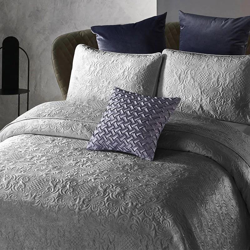 DreamHouse Bedding Bedsprei - Velvet Clara - Antraciet 180 x 250 cm