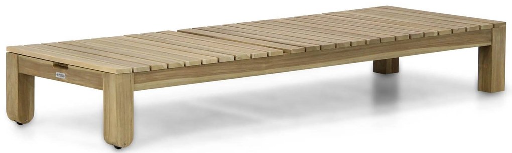 Santika Furniture Santika Arlington Ligbed Met Sahara Kussen Teak Old Teak Greywash