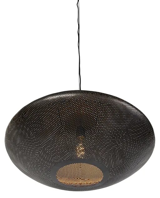 Oosterse hanglamp zwart met goud 60 cm - Radiance