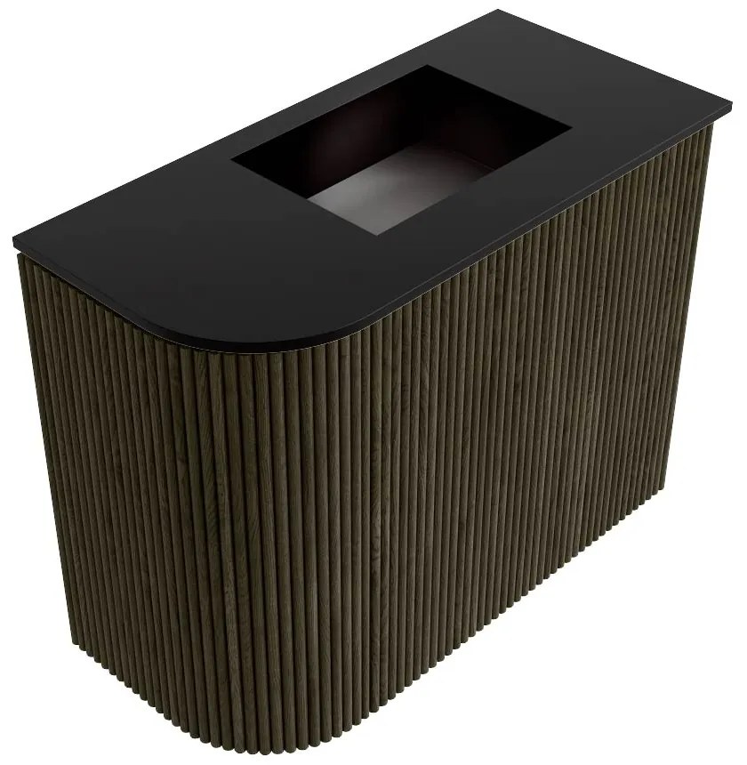 Mondiaz Joya 50cm toiletmeubel ronding links shadow met wastafel faye rechts 1 kraangat urban