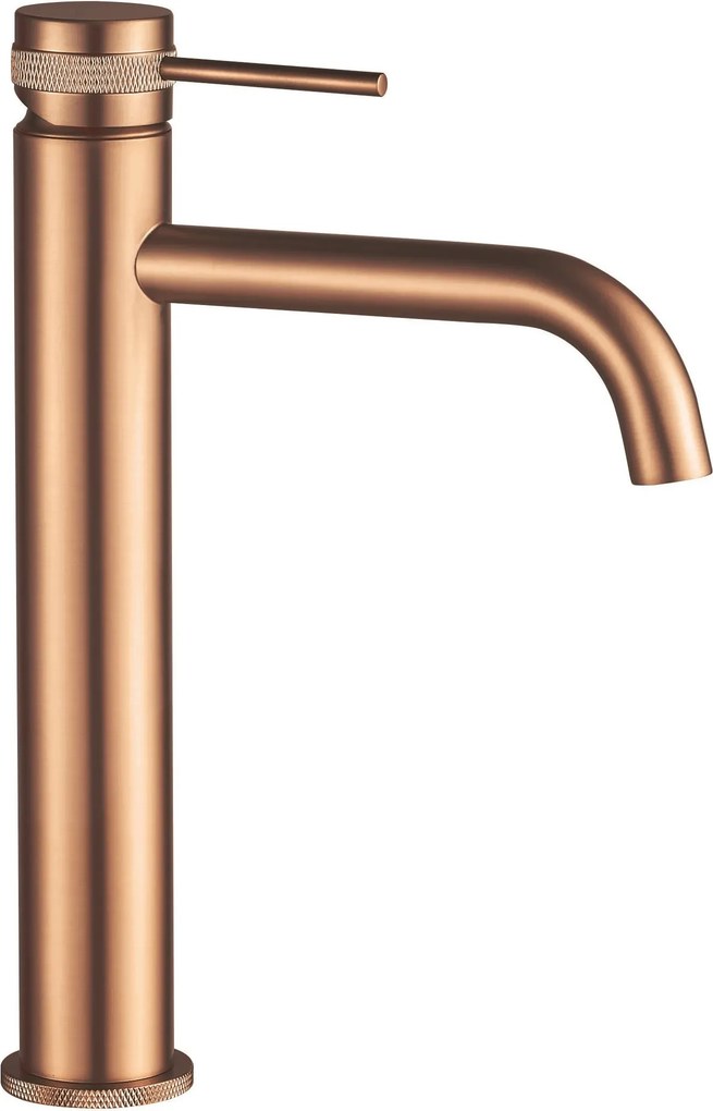 Wastafelkraan Rea Lungo Grip Copper Brush High