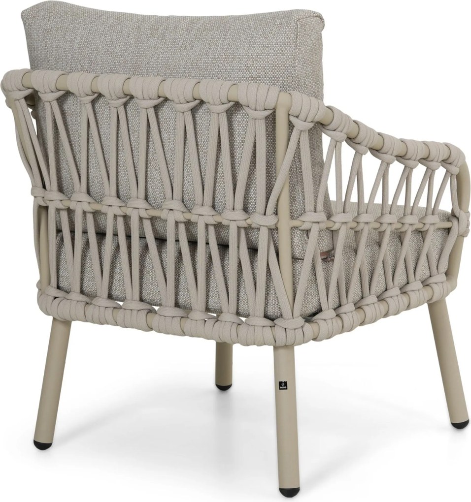 Stoel en Bank Loungeset 5 personen Rope Zand/Beige Coco Oliva