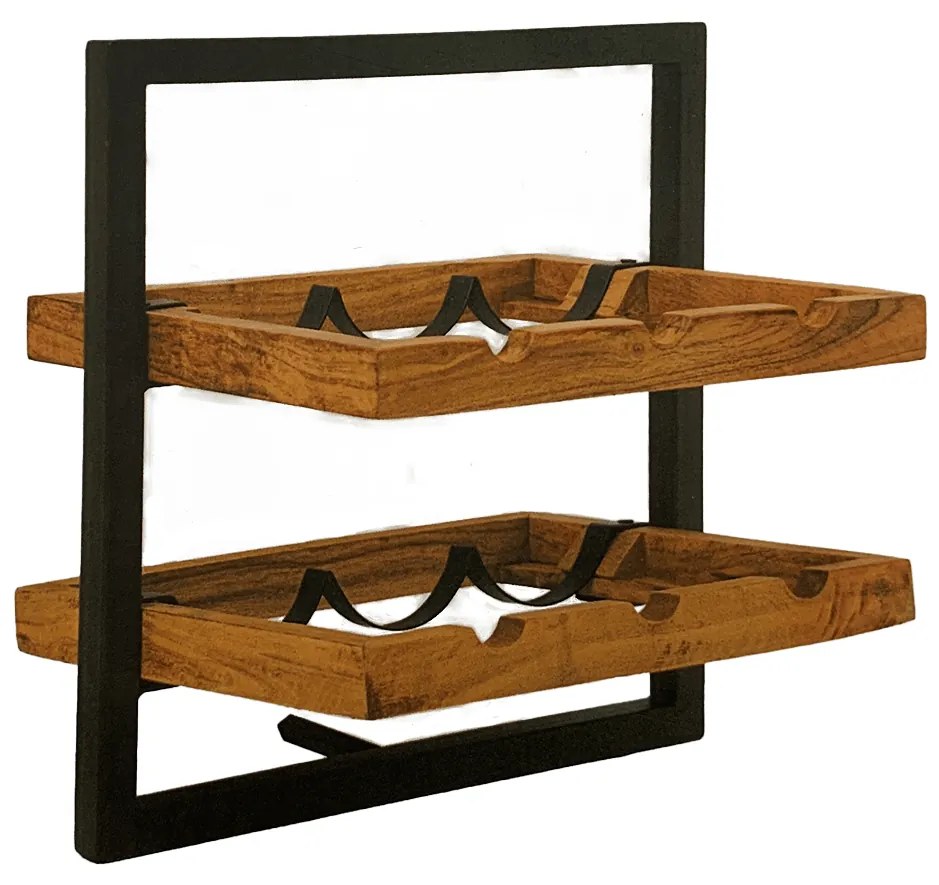 Industriele Wandplank Wine Shelfie F– 35 X 35 Cm