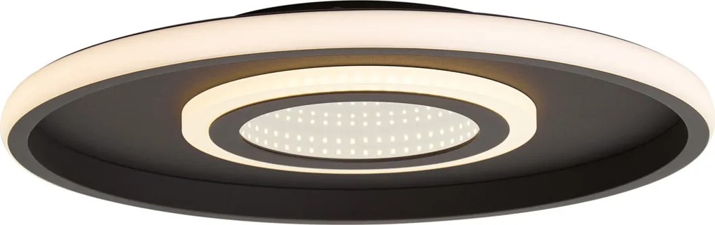 Moderne plafondlamp zwart incl. LED 3-way switch - Frini