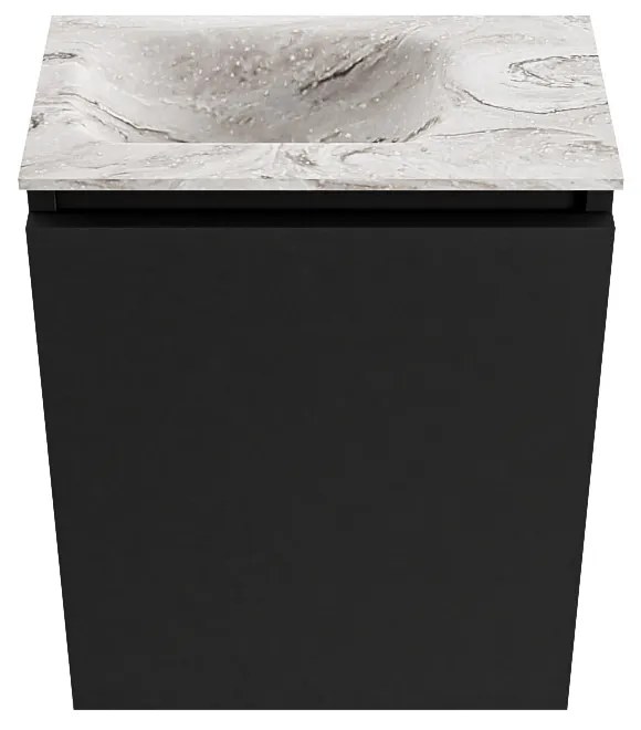 Mondiaz Ture DLux toiletmeubel 40cm urban met wastafel glace links zonder kraangat