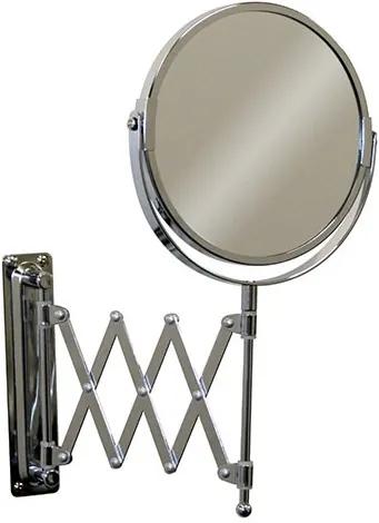 Cosmeticaspiegel Manola RVS 17x17cm Kantelbaar Normaal/Vergrotend Spiegelglas