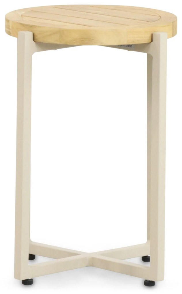 Stoel en Bank Loungeset 4 personen Aluminium/Wicker Taupe Apple Bee Milou